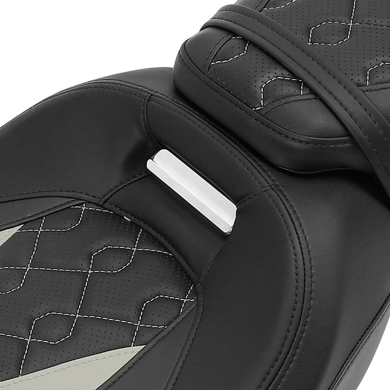 Gel Seat C.C. RIDER Touring Seat Low Profile Driver Passenger Seat For Road Glide Street Glide Road King, 2009-2023