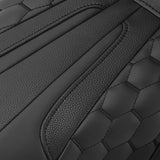 C.C. RIDER Dyna Step Up Seat 2 Up Seat Black Honeycomb Stitching For Dyna Wide Glide Super Glide, 1996-2003