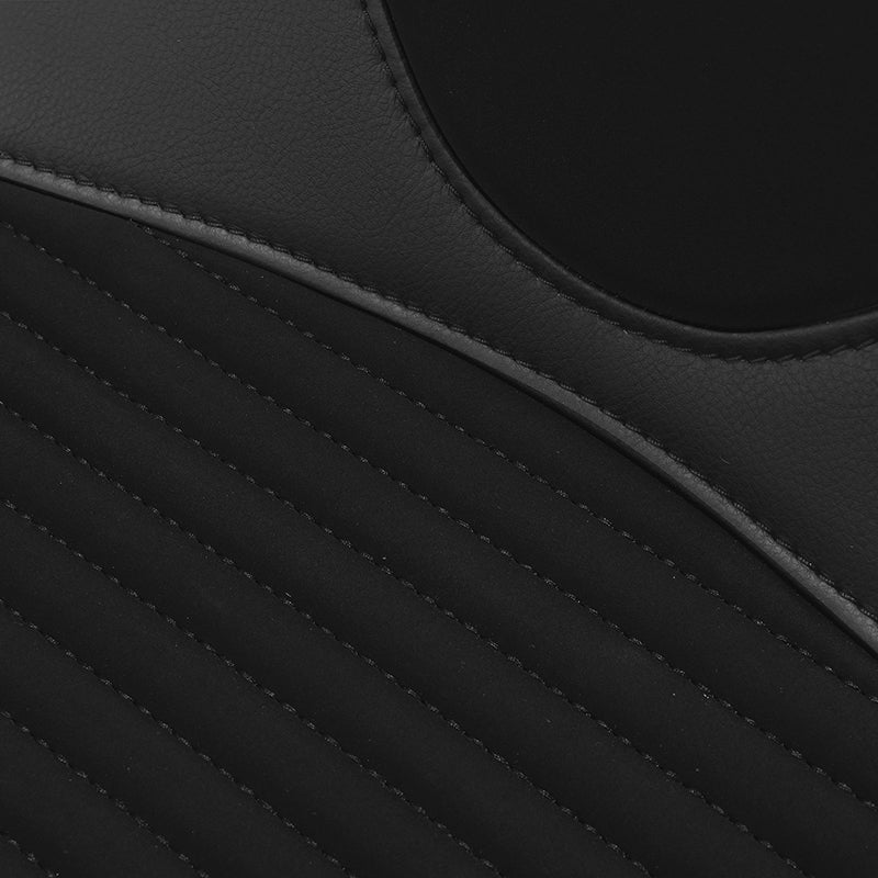 C.C. RIDER Touring Seat Two Piece 2 Up Seat Driver Solo Seat Passenger Seat Alcantara Leather Red Stitching For CVO Street Glide CVO Road Glide, 2023-2025