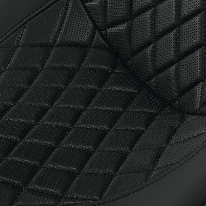 C.C. RIDER Touring Seat 2 Up Seat Driver Passenger Seat Lattice Stitching For Harley CVO Road Glide Electra Glide Street Glide Road King, 2009-2023