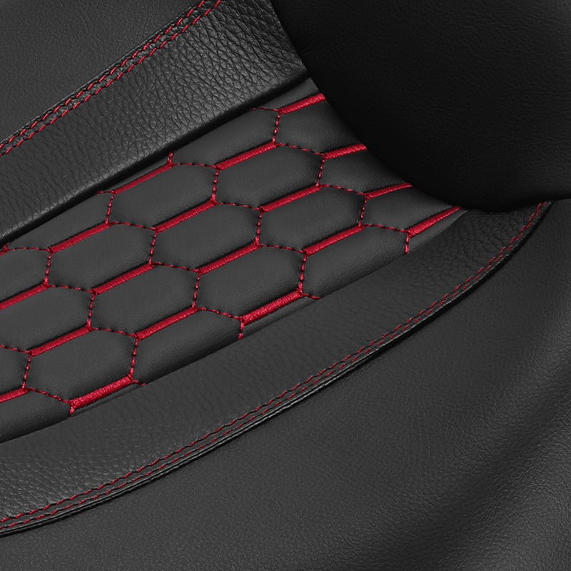 C.C. RIDER Touring Seat 2 up Seat Driver Passenger Seat Honeycomb Stitching For Harley Touring Street Glide Road Glide Electra Glide, 2008-2023