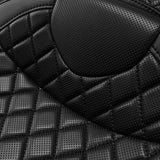 C.C. RIDER Touring Seat 2 Up Seat Driver Passenger Seat Lattice Stitching For Harley CVO Road Glide Electra Glide Street Glide Road King, 2009-2023