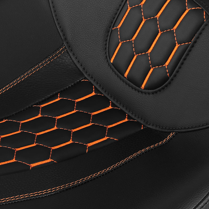 C.C. RIDER Touring Seat 2 Up Seat Driver Passenger Seat Honeybomb Stitching For Harley CVO Road Glide Electra Glide Street Glide Road King, 2009-2023