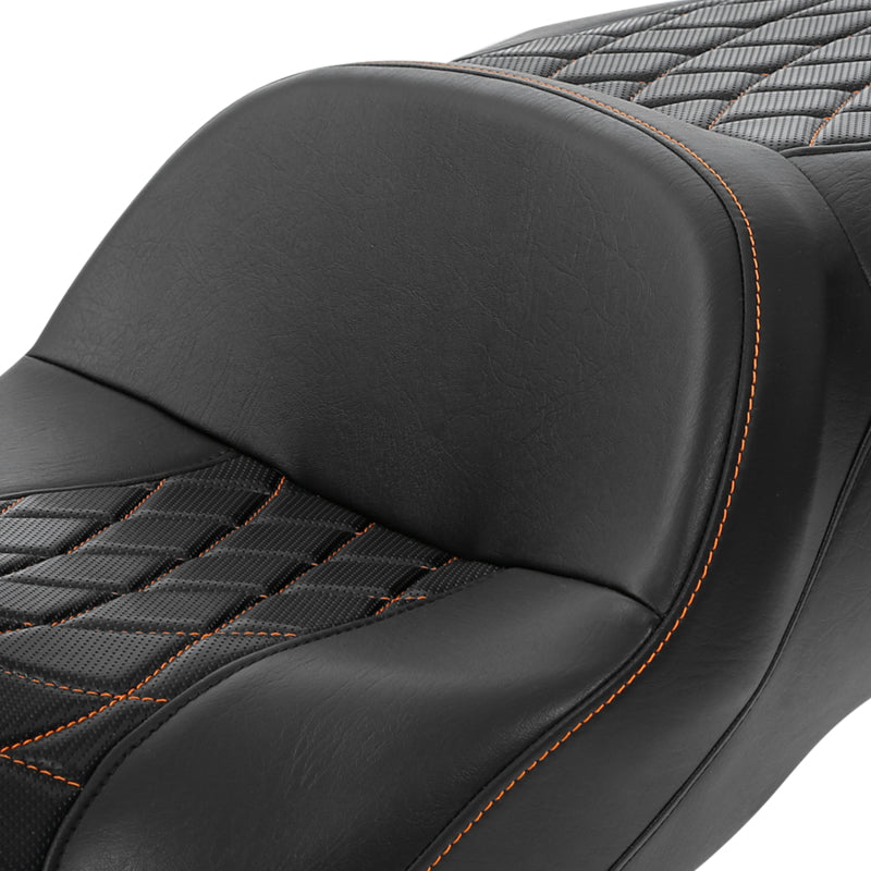 C.C. RIDER Touring Seat 2 Up Seat Driver Passenger Seat Buzzard For Harley CVO Road Glide Electra Glide Street Glide Road King, 2009-2023