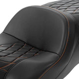 C.C. RIDER Touring Seat 2 Up Seat Driver Passenger Seat Buzzard For Harley CVO Road Glide Electra Glide Street Glide Road King, 2009-2023