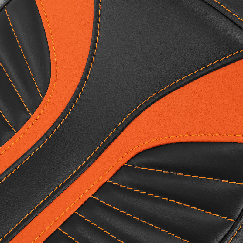 C.C. RIDER Sportster Seat 2 Piece Reach Seat Driver And Passegner Seat Black Orange Fit For Harley Nightster RH975 2022-Later