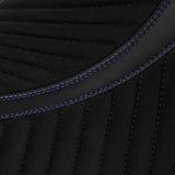C.C. RIDER Sportster Seat Torsion Spring Solo Seat Max Profile Blue Stitching Alcantara For Iron883 Iron1200 Sportster48, 2004-2023