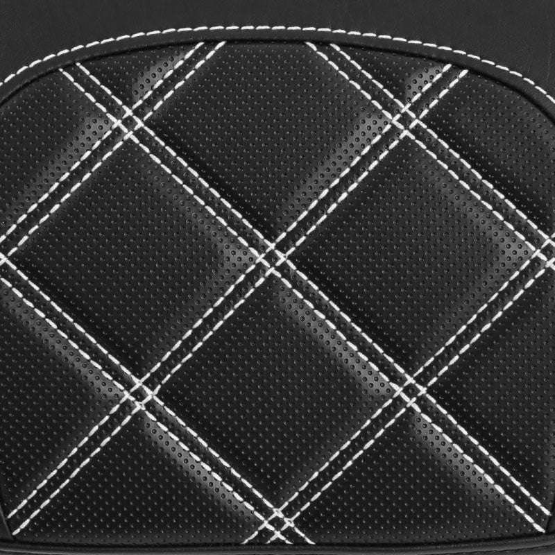 C.C. RIDER Rider Backrest Driver Backrest Pad Lattice Stitching For Harley Touring CVO Street Glide Road Glide Electra Glide Road King, 2009-2023