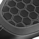 C.C. RIDER Softail Seat Low Rider S Low Rider ST Driver Passenger Seat Black And Gray Fit For Low Rider FXLR FXLRS FXLRST 2018-2025