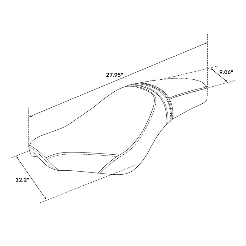 C.C. RIDER Honda Rebel 300 CMX300 Front And Rear Seat Lattice Stitiching, 2017-2024