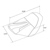C.C. RIDER Softail Seat Low Rider Solo Driver Seat Standard Reach For FXLR FXLRS FXLRST, 2018-2025