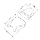 C.C. RIDER GSX-R600 GSX-R750 Front And Rear Seat Fit For SUZUKI GSXR600 GSXR750 Black Diamond Stitch, 2004-2005