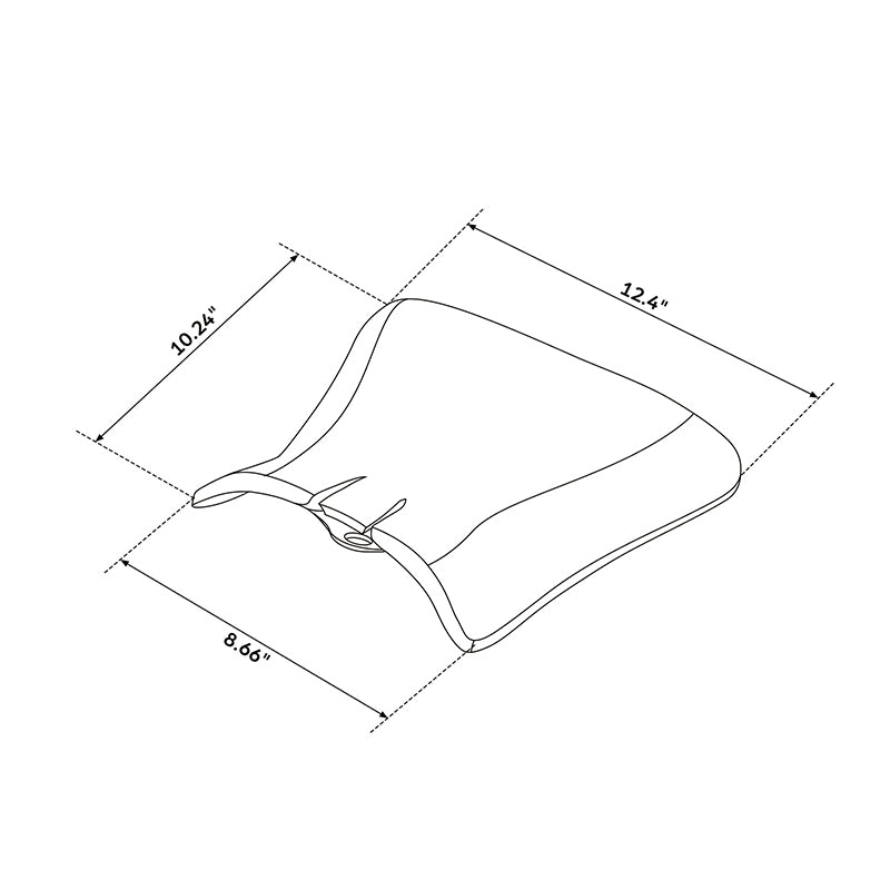 C.C. RIDER NSR250 NSR250SE NSR250SP One Piece Seat Black For Honda NSR250, 1994-1997