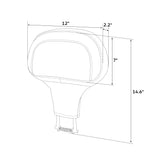 C.C. RIDER Rider Backrest 2 Up Seat Driver Backrest Pad For Harley Touring CVO Street Glide Road Glide Electra Glide Road King, 1988-2025