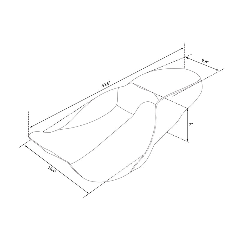 C.C. RIDER Touring Seat 2 up Seat Driver Passenger Seat Honeycomb Stitching For Harley Touring Street Glide Road Glide Electra Glide, 2008-2023