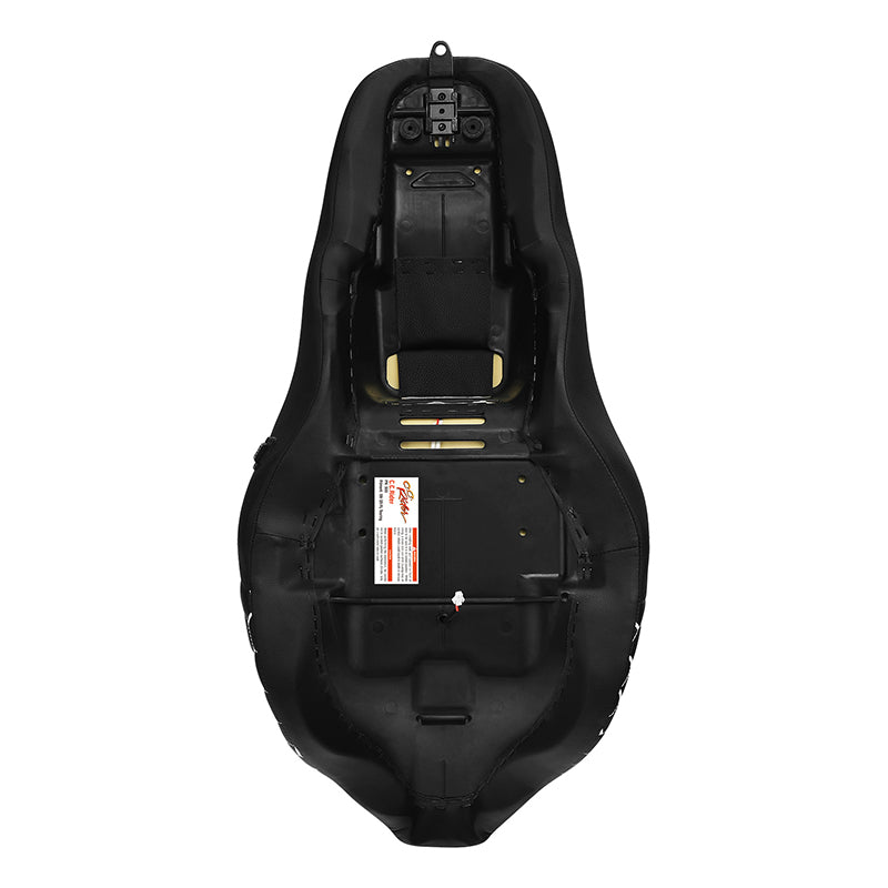 Heated Seat C.C. RIDER Touring Seat 2 up Seat Driver Passenger Seat For Harley Touring Street Glide Road Glide Electra Glide Honeycomb Stitiching, 2008-2023