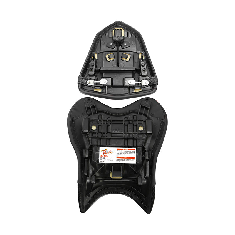 C.C. RIDER YZF R6  Front And Rear Seat Fit For YAMAHA R6 Black Diamond Stitching, 2006, 2007