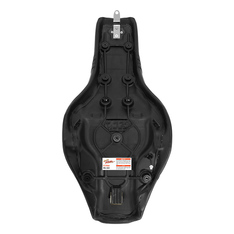 Heated Seat C.C. RIDER Softail Step Up Seat 2 up Seat Lattice Stitching For Softail Standard Street Bob FXBB Standard FXST, 2018-2025