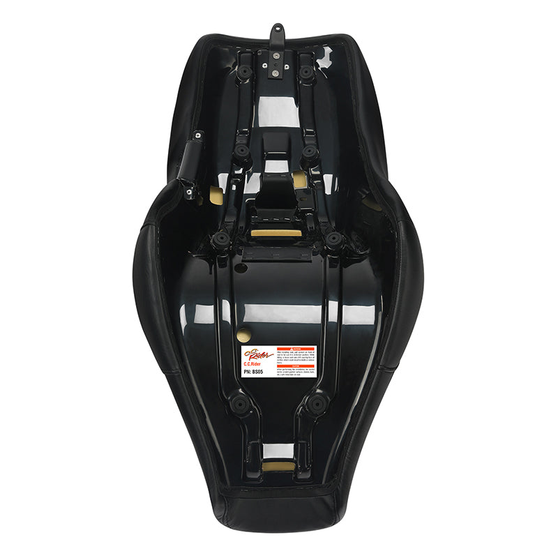 C.C. Rider BMW R18B R18 Transcontinental One Piece Seat Rider Passenger Seat Pillion Cushion Lattice Stitching, 2020-2024
