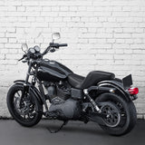 C.C. RIDER Dyna Step Up Seat 2 Up Seat Black Stripes Stitching For Dyna Wide Glide Super Glide, 1996-2003 (Copy)