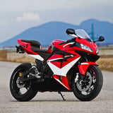 C.C. RIDER CBR600RR Two Piece Seat Black Lattice For Honda CBR600RR, 2003-2004