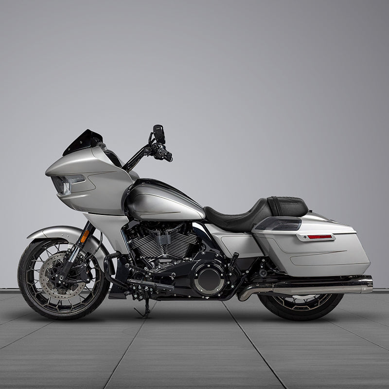 Heated Seat C.C. RIDER Touring Seat Two Piece 2 Up Seat Driver Solo Seat Passenger Seat Carbon Fiber Pattern For CVO Street Glide CVO Road Glide, 2023-2025