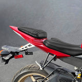 C.C. RIDER YZF R6  Front And Rear Seat Fit For YAMAHA R6 Black Carbon Fiber Stitching, 2006, 2007