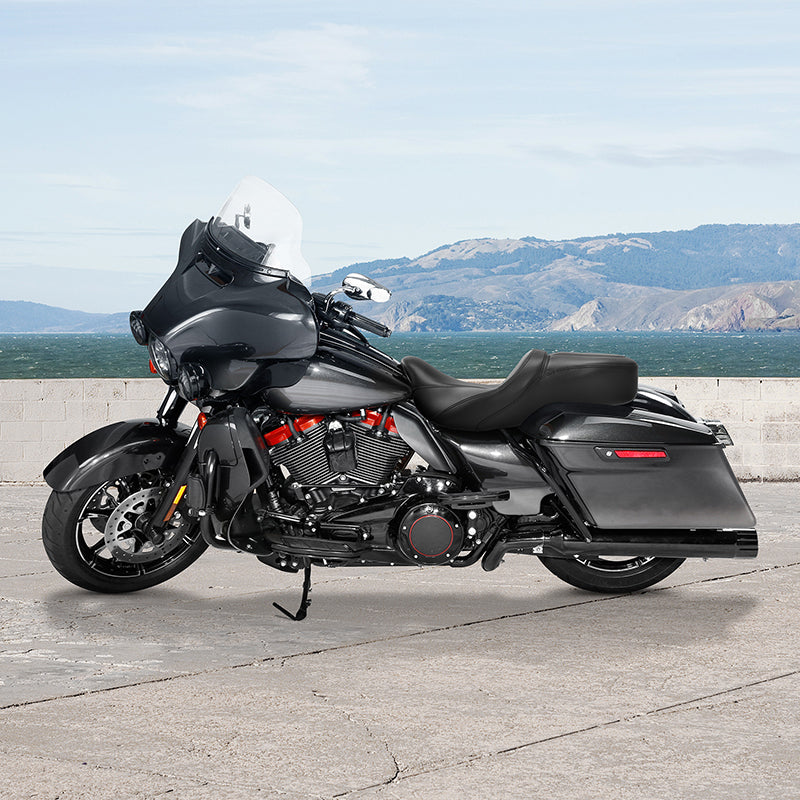 Dual Gel Seat C.C. RIDER Touring Seat Driver Passenger Seat For Harley CVO Road Glide Electra Glide Street Glide Road King, 2009-2023