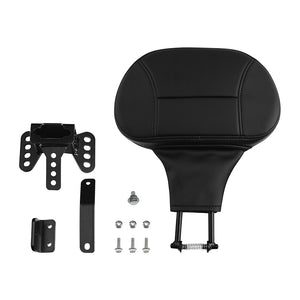 C.C. RIDER Rider Backrest Phone Pocket 2 Up Seat Driver Backrest Pad For Harley Touring CVO Street Glide Road Glide Electra Glide Road King, 1988-2025