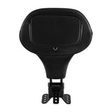 C.C. RIDER Rider Backrest Phone Pocket 2 Up Seat Driver Backrest Pad For Harley Touring CVO Street Glide Road Glide Electra Glide Road King, 1988-2025