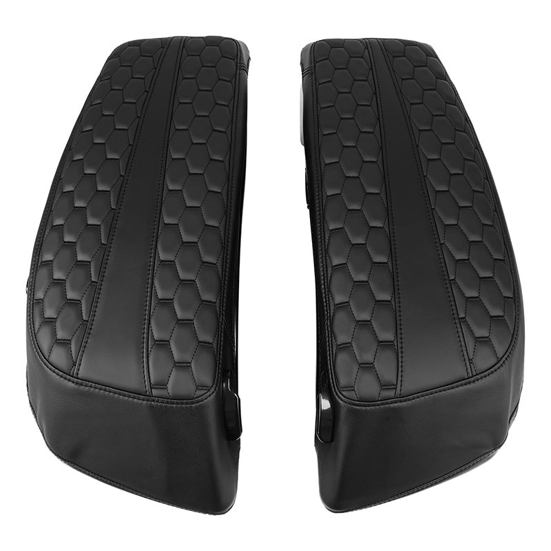 C.C. RIDER Saddlebag Lid Covers Honeycomb Stitching Protect Saddlebags For Harley Touring CVO Street Glide CVO Road Glide 2023-2025