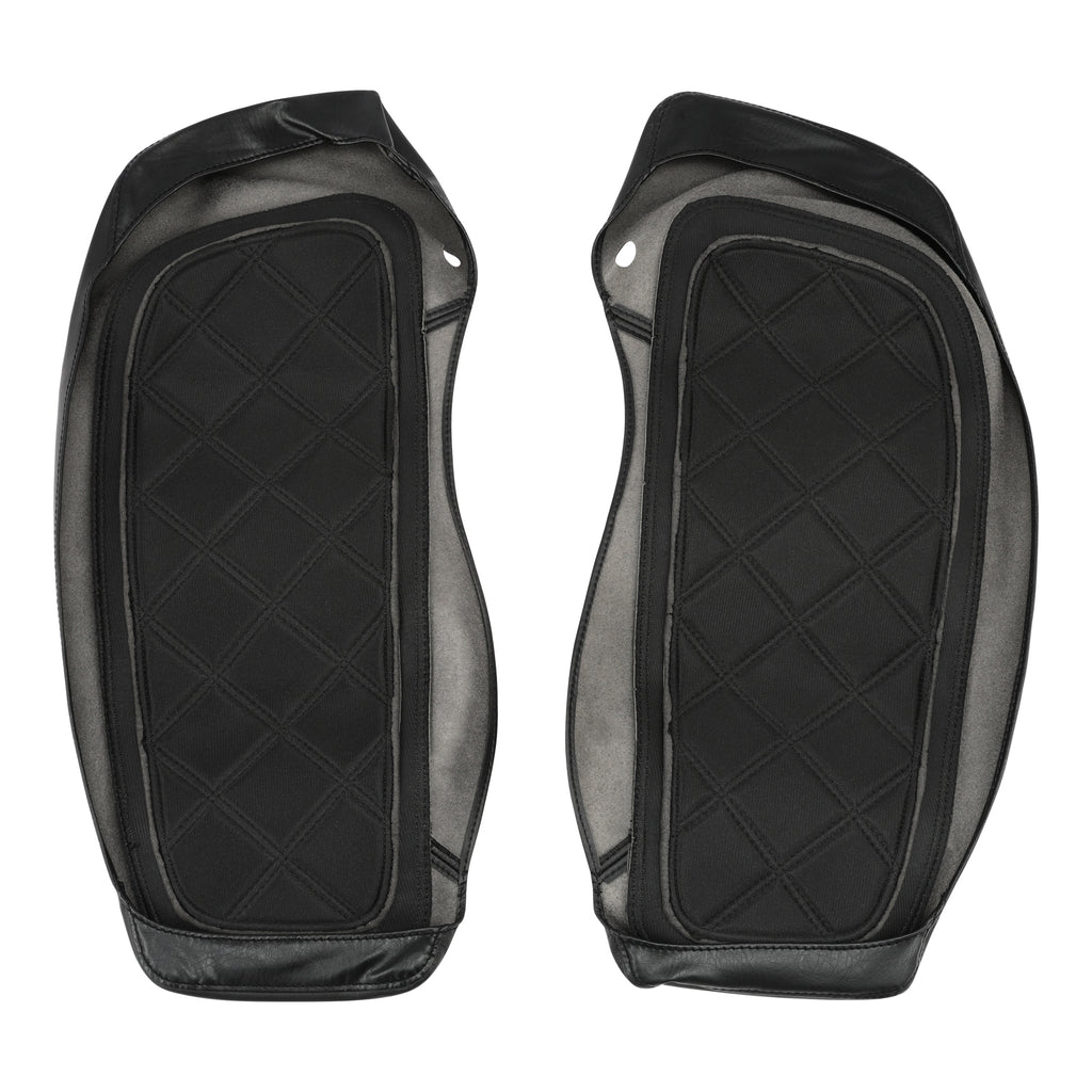 C.C. RIDER Saddlebag Lid Covers Lattice Stitching Protect Saddlebags For Harley Touring CVO Street Glide CVO Road Glide 2023-2025