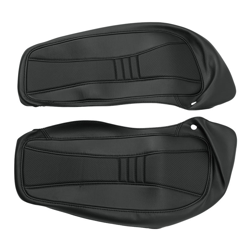 C.C. RIDER Saddlebag Lid Covers Black Carbon Fibers Protect Saddlebags For Harley Touring CVO Street Glide CVO Road Glide 2023-2025