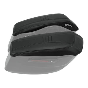 C.C. RIDER Saddlebag Lid Covers Black Carbon Fibers Protect Saddlebags For Harley Touring CVO Street Glide CVO Road Glide 2023-2025