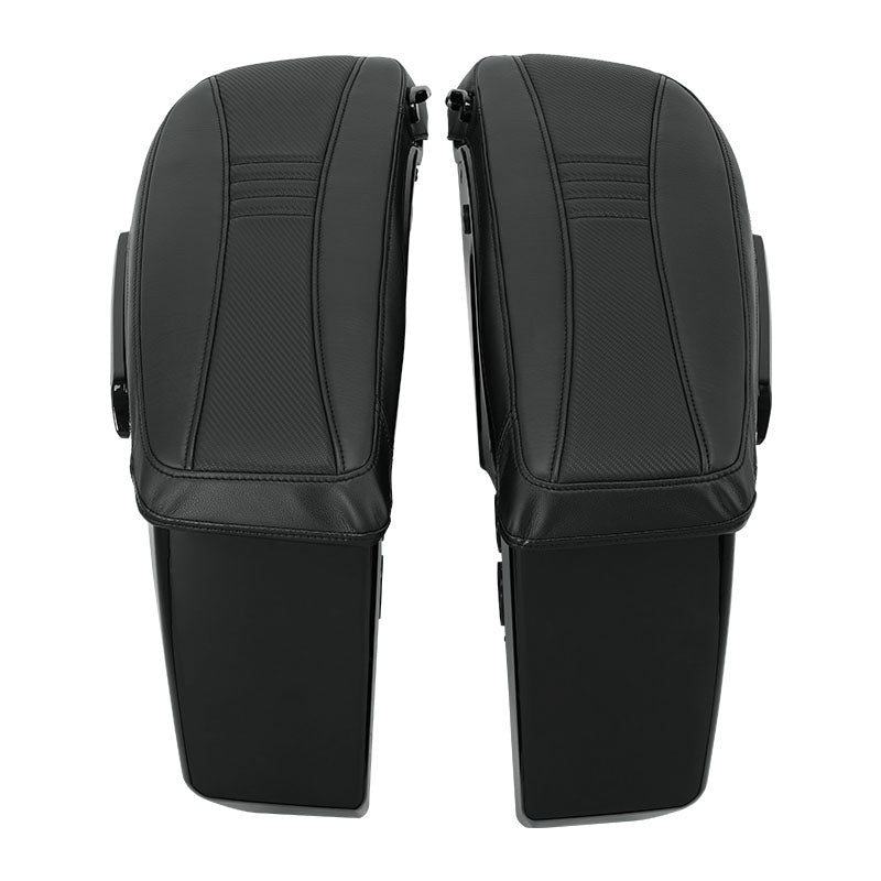 C.C. RIDER Saddlebag Lid Covers Black Carbon Fibers Protect Saddlebags For Harley Touring CVO Street Glide CVO Road Glide 2023-2025