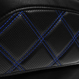 C.C. RIDER Razor Chopped Pack Trunk Backrest Passenger Backrest Pad Lattice Sititching For Harley Touring CVO Road Glide Street Glide Road King, 2014-2023