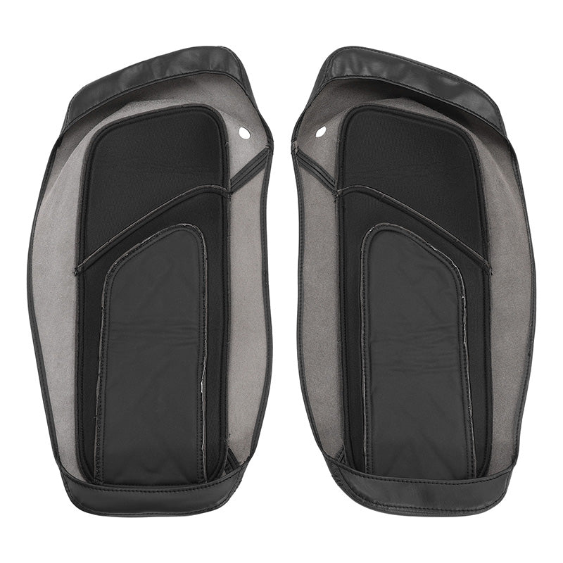 C.C. RIDER Saddlebag Lid Covers Lattice Stitching For Harley Touring Street Road Glide 2014-2023