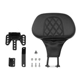 C.C. RIDER Rider Backrest 2 Up Seat Driver Backrest Pad Rally For Harley Touring CVO Street Glide Road Glide Electra Glide Road King, 1988-2025