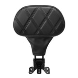 C.C. RIDER Rider Backrest 2 Up Seat Driver Backrest Pad For Harley Touring CVO Street Glide Road Glide Electra Glide Road King, 1988-2025