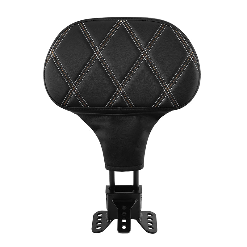 C.C. RIDER Rider Backrest 2 Up Seat Driver Backrest Pad For Harley Touring CVO Street Glide Road Glide Electra Glide Road King, 1988-2025