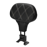 C.C. RIDER Rider Backrest 2 Up Seat Driver Backrest Pad For Harley Touring CVO Street Glide Road Glide Electra Glide Road King, 1988-2025