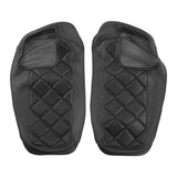 C.C. RIDER Speakers Saddlebag Lid Covers Lattice Stitching Protect Saddlebags For Harley Touring Street Glide CVO Road Glide CVO 2014-2024