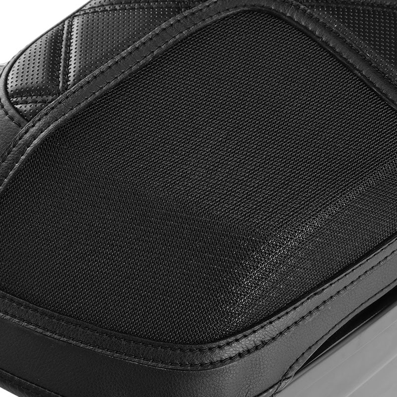 C.C. RIDER Speakers Saddlebag Lid Covers Lattice Stitching Protect Saddlebags For Harley Touring Street Glide CVO Road Glide CVO 2014-2024