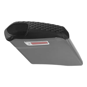 C.C. RIDER Speakers Saddlebag Lid Covers Honeycomb Stitching Protect Saddlebags For Harley Touring Street Glide CVO Road Glide CVO 2014-2024