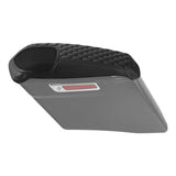C.C. RIDER Speakers Saddlebag Lid Covers Honeycomb Stitching Protect Saddlebags For Harley Touring Street Glide CVO Road Glide CVO 2014-2024