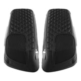 C.C. RIDER Speakers Saddlebag Lid Covers Honeycomb Stitching Protect Saddlebags For Harley Touring Street Glide CVO Road Glide CVO 2014-2024