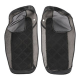 C.C. RIDER Speakers Saddlebag Lid Covers Lattice Stitching Protect Saddlebags For Harley Touring Street Glide CVO Road Glide CVO 2014-2024