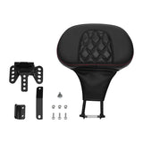 C.C. RIDER Rider Backrest 2 Up Seat Driver Backrest Pad Rally For Harley Touring CVO Street Glide Road Glide Electra Glide Road King, 1988-2025