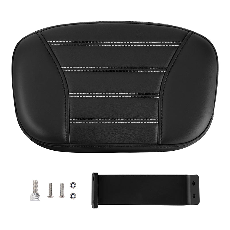 C.C. RIDER Rider Backrest Driver Backrest Pad White Stitching For BMW  R18B R18Transcontinental,2020-2024