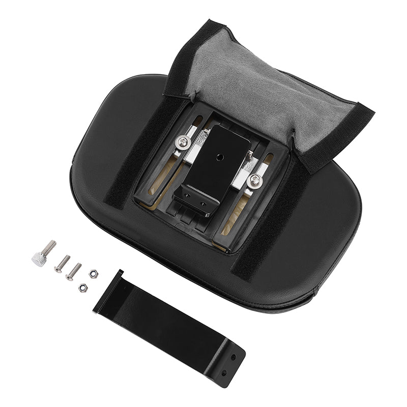 C.C. RIDER Rider Backrest Driver Backrest Pad White Stitching For BMW  R18B R18Transcontinental,2020-2024